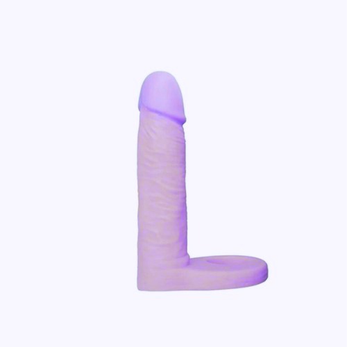 Dildo con Anillo Lila